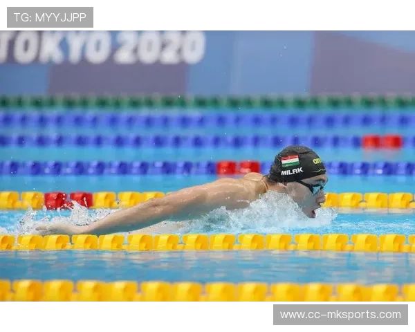 游泳选手蝶泳起飞：穿越水面，迎向荣耀的瞬间